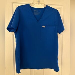 Figs Royal Blue Catarina One-Pocket Scrub Top